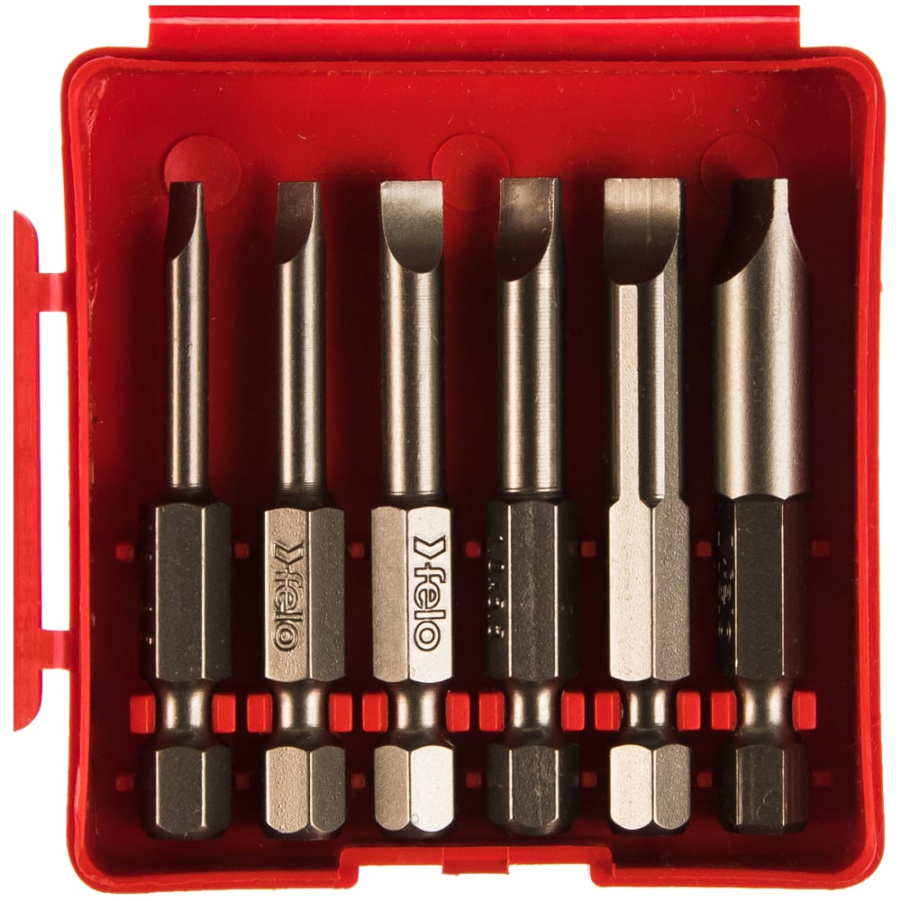 Набор бит SL Industrial 50 мм в кейсе, 6 шт. Felo 03091516 выгодная