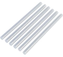 Стержни клеевые 11x200 мм, серебристые с блестками, 6 шт ТУНДРА 4967886