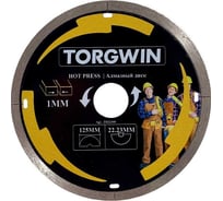 Диск алмазный TORGWIN отрезной сплошной супер тонкий по керамике и камню 125х22.2/10х1мм. All-over Segmented Best for Ceramic and Stone ultra-thin / / T842360