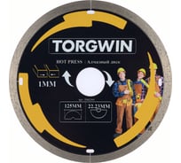 Диск алмазный TORGWIN отрезной сплошной супер тонкий по керамике и камню 125х22.2/10х1мм. All-over Segmented Best for Ceramic and Stone ultra-thin / / T842360