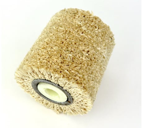 Щетка валик для ЩШМ 100x100x19 мм, 2 паза, ворс сизаль корд (код 6-039) ОСБОРН PLM.RB10010019SIS