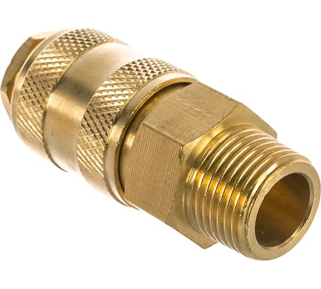 Быстроразъем пневматический Эврика с клапаном с наружной резьбой 3/8 ER-BSE1-3SM 935789