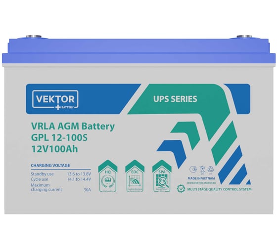 Аккумуляторная батарея GPL 12-100S Vektor Energy 51330