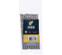 Сверло по металлу HSS твердосплавное 3.5мм (10шт.) цилиндрический хвостовик TORGWIN T539074