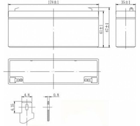 Батарея аккумуляторная Delta DTM 12022