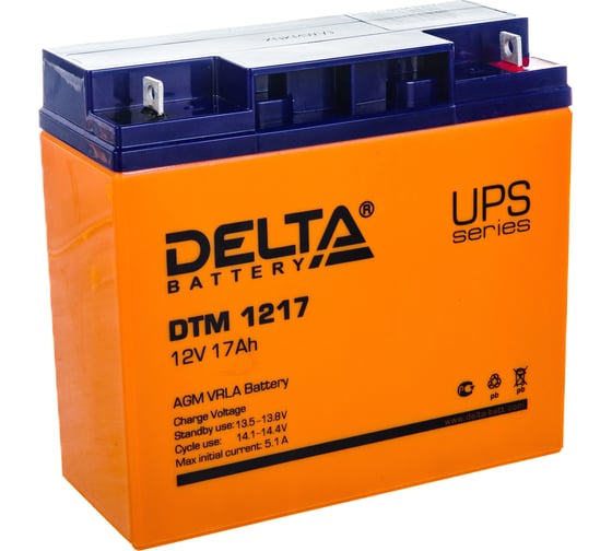 Батарея аккумуляторная Delta DTM 1217