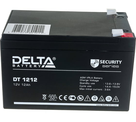 Батарея аккумуляторная Delta DT 1212 15969052