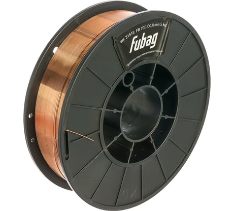 Проволока сварочная омедненная FB 70S (0.8 мм; катушка 5 кг) FUBAG 31 518