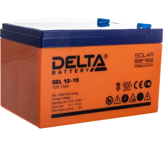 Батарея аккумуляторная Delta GEL 12-15