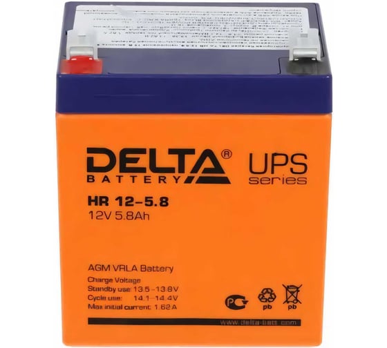 Батарея аккумуляторная Delta HR 12-5.8