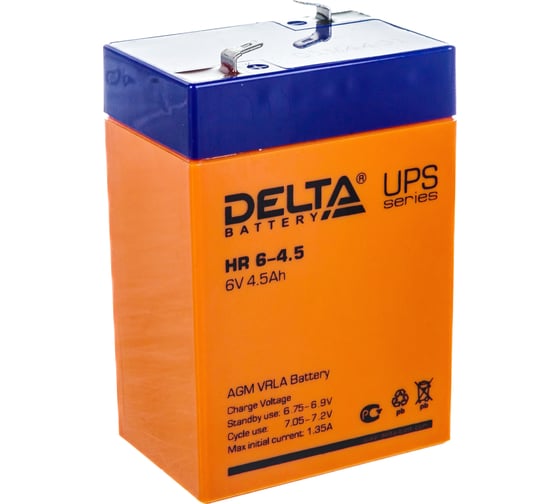 Батарея аккумуляторная Delta HR 6-4.5