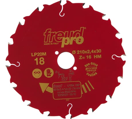 Диск пильный по дереву LP20M (210х30 мм; 16Z) FREUD PRO LP20M018