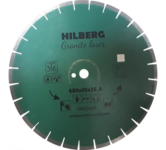 Диск алмазный отрезной по граниту (400х25.4 мм) Hilberg HMG400 1