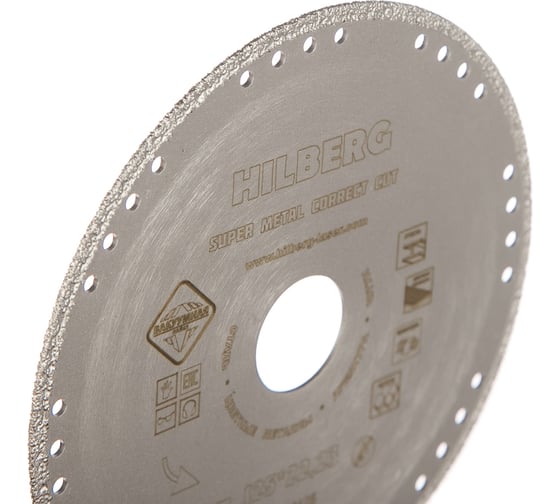 Диск алмазный отрезной по металлу Super Metal Сorrect Cut (125x22.23 мм) Hilberg 502125