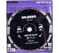 Диск алмазный отрезной по асфальту (230x10х22.23 мм) Hilberg HM305 15948006