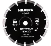 Диск алмазный отрезной Hilberg 230x22.23 Hard Materials Laser Asphalt HM305