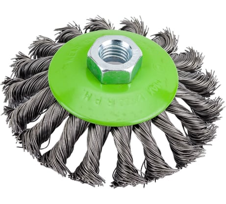 Щетка для УШМ (100 мм; М14; 0.5 мм) СИБРТЕХ 746097