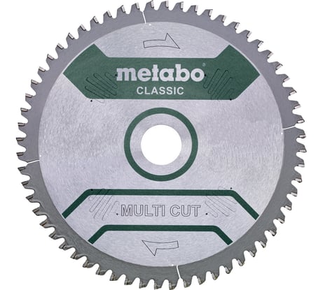 Диск пильный Multi Cut Classic (160x20 мм; 42Z; FZ/TZ 10; блистер) Metabo 628658000