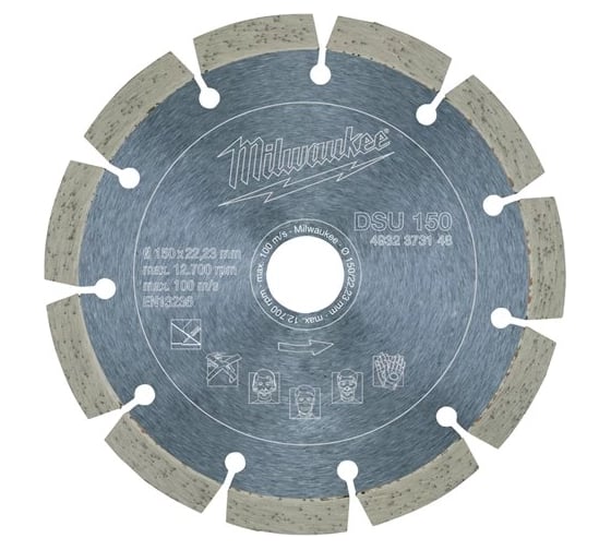 Диск алмазный DSU 150 (150х22.2 мм) Milwaukee 4932373148 1