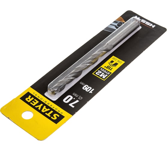 Сверло Professional по металлу HSS-R (7х69х109 мм; М2; DIN 338) Stayer 29602-7