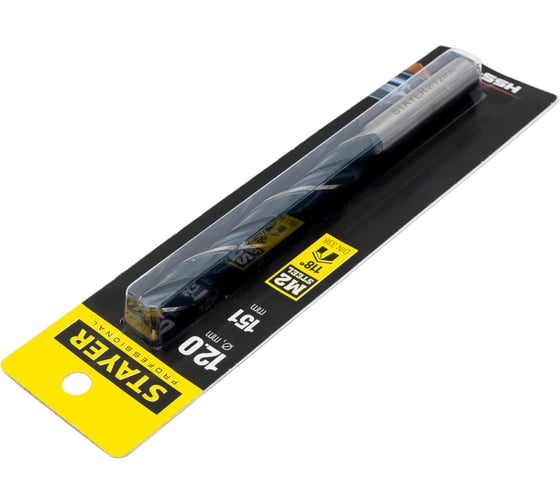 Сверло Professional по металлу HSS-R (12х101х151 мм; М2; DIN 338) Stayer 29602-12