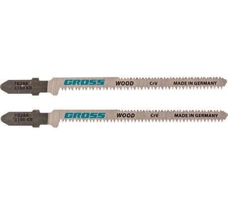 Полотна для электролобзика по дереву (100х75 мм, шаг 2 мм, 2 шт.) GROSS 78288
