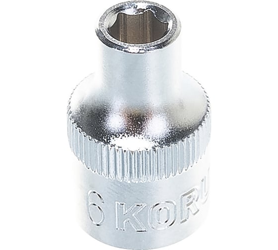 Головка торцевая 3/8"DR 6-гранная 6 мм KORUDA KR-3SK06