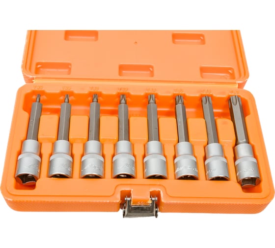Набор головок со вставками TORX в кейсе (T20-T60, 100 мм, 8 шт, 1/2" DR) Airline AT-BS-32