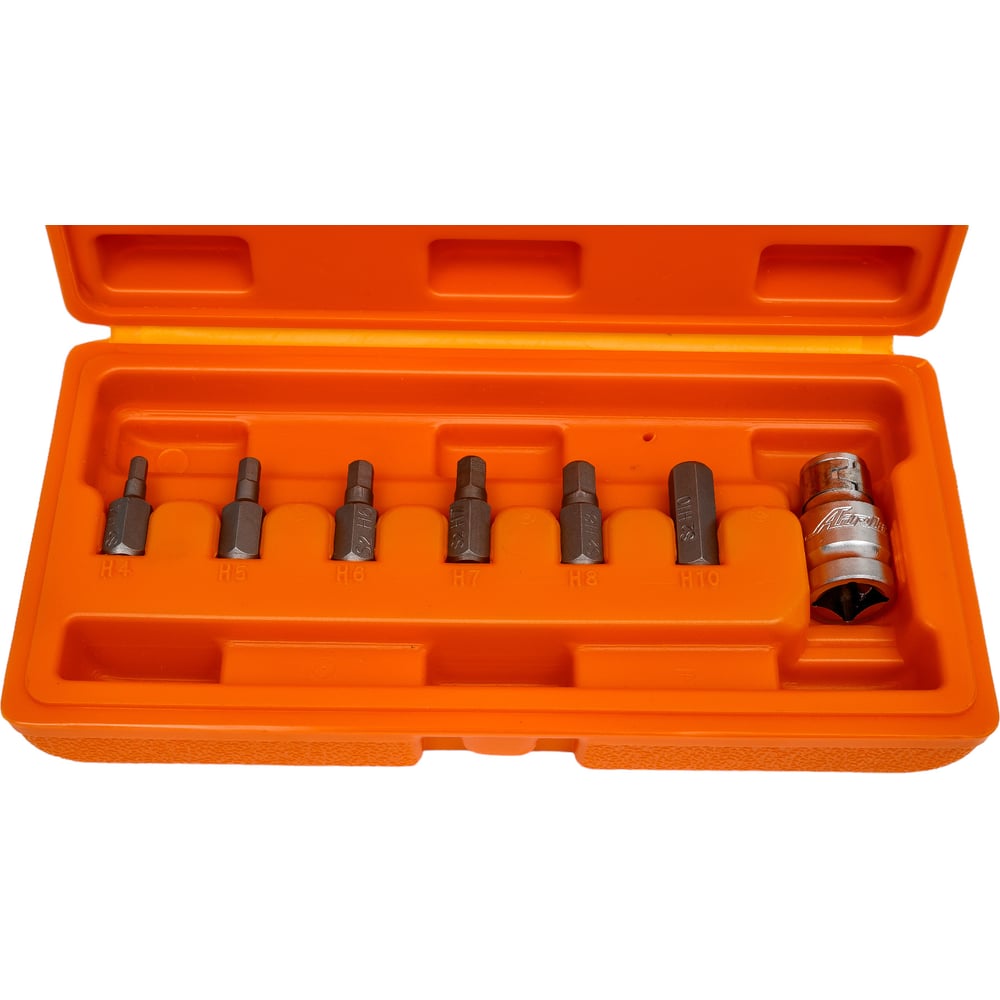 Набор бит вставок шестигранных (3/8", 30 мм, адаптер бит, 1/2" DR, 7 ...