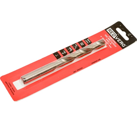 Сверло по металлу HSS-G (12.5х101х151 мм) REDVERG 6621061