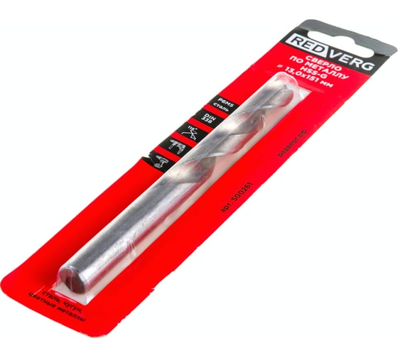 Сверло по металлу HSS-G (13х101х151 мм) REDVERG 6621062