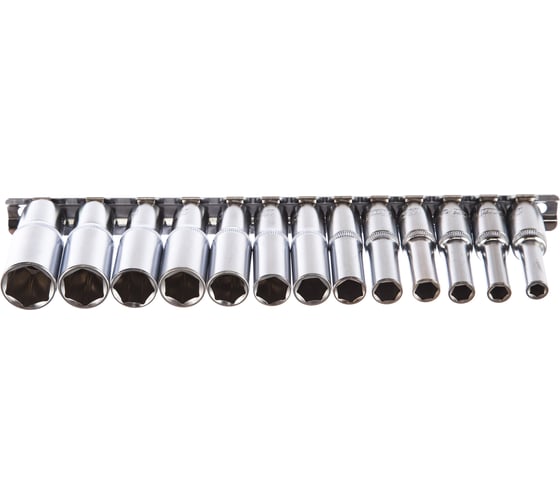 Набор головок торцевых удлиненных (13 шт; 3/8" Dr; 6-19 мм) KRAFT KT 700317