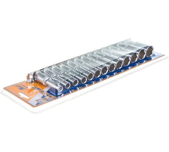 Набор головок торцевых удлиненных (13 шт; 3/8" Dr; 6-19 мм) KRAFT KT 700317