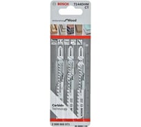 Пилки для лобзика T144DHM по дереву (100 мм; 3 шт.) Bosch 2608665071