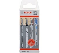 Набор пилок для лобзика по дереву и металлу (15 шт.) Bosch 2607011437