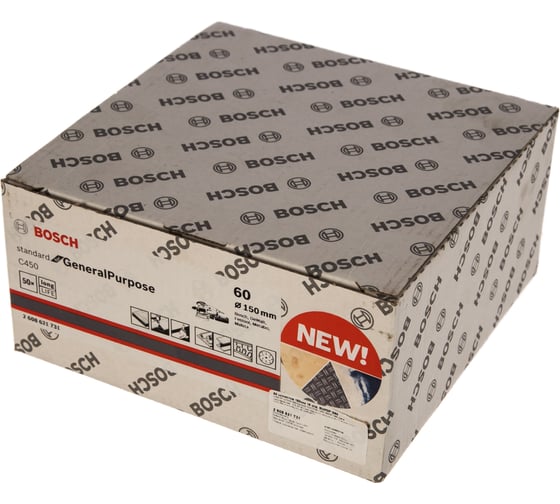 Круги шлифовальные C450 Standard for General Purpose (15 отверстий, 150 мм, К60, 50 шт.) Bosch 2608621731