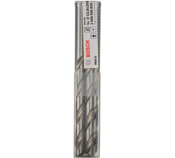 Сверло удлиненное по металлу HSS-G (13х134 мм, 5 шт.) Bosch 2608596835
