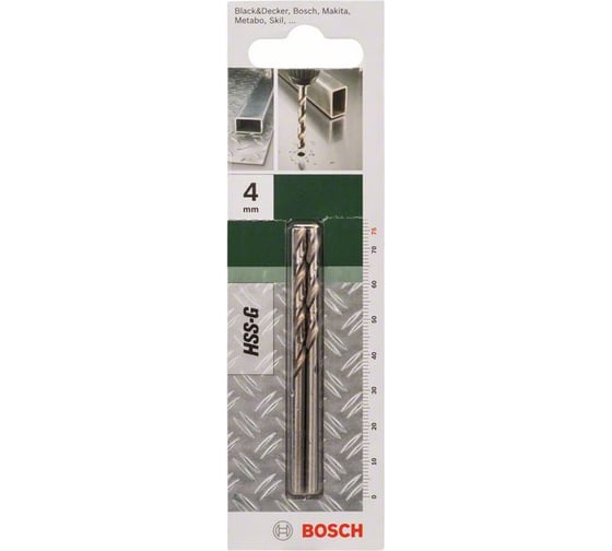 Сверло по металлу HSS-G (4x43x75 мм) Bosch 2609255041