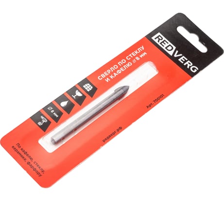 Сверло по стеклу и керамике 8 мм REDVERG 6621202