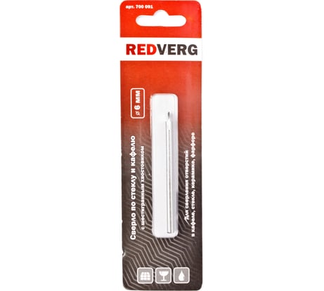 Сверло по стеклу и керамике 6 мм REDVERG 6621201