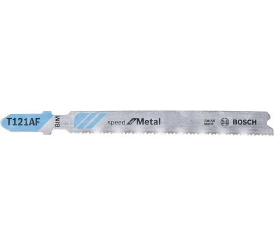 Пилки по металлу T121AF Speed for Metal, BIM (92 мм, шаг 1.2 мм) Bosch 2608636698 1