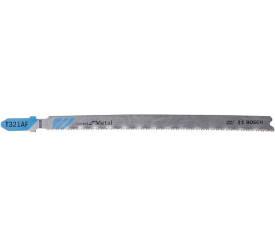 Пилки по металлу T321AF Speed for Metal, BIM (132 мм, шаг 1.2 мм) Bosch 2608636704