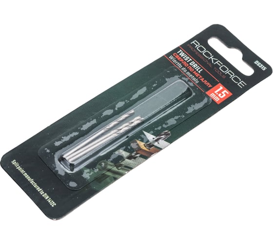 Сверло по металлу (3 шт; 1.5 мм; HSS; в блистере) ROCKFORCE RF-DS315(29148)