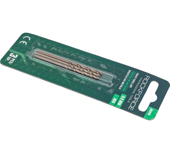 Сверло по металлу (3 шт; 2.5 мм; HSS; в блистере) ROCKFORCE RF-DS325(29151)