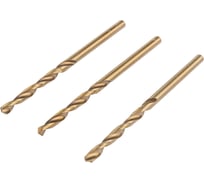 Сверло по металлу (3 шт; 3 мм; HSS-Co; в блистере) ROCKFORCE RF-DS330H(29154)