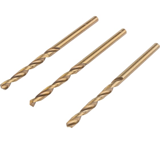 Сверло по металлу (3 шт; 3 мм; HSS-Co; в блистере) ROCKFORCE RF-DS330H(29154)