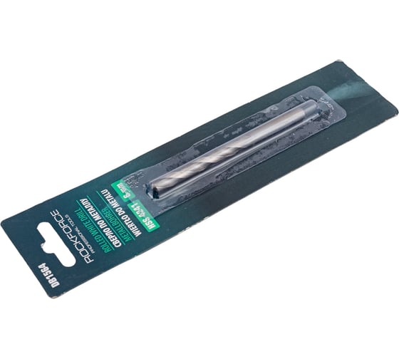 Сверло по металлу (6 мм; HSS-Co; в блистере) ROCKFORCE RF-DB1564(29110)