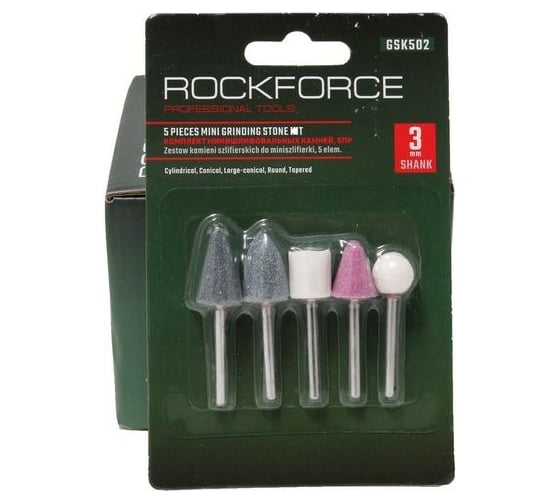 Набор камней абразивных 5 шт ROCKFORCE RF-GSK502(29653)