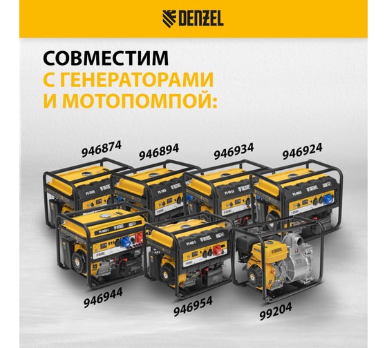 Комплект транспортировочный колеса и ручки для генераторов PS DENZEL 946725