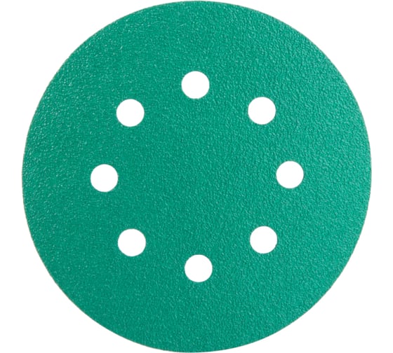 Диск шлифовальный DC341 Film Green (100 шт/уп; 125 мм; 8 отверстий; Р1500) Hanko DC341.125.8.1500 1